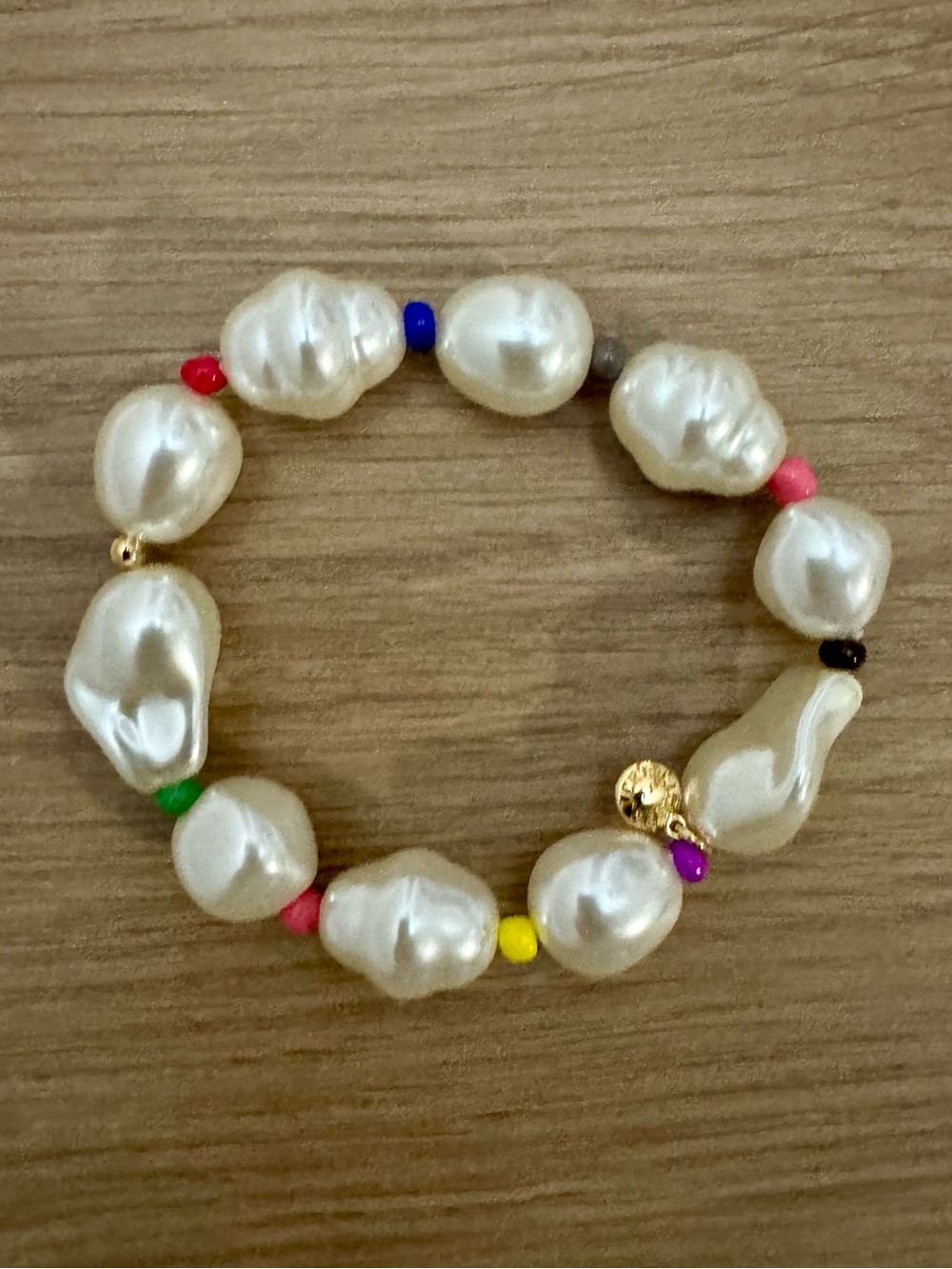 J Crew - pearl stretch bracelet